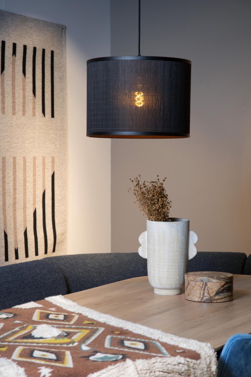 Tagalog Ø40 Svart Taklampe Fra Lucide - Unike produktegenskaper:Passer for bruk med LED-lyskildeDenne lampen kan justeres i høydenLett å koble til en dimmer (ekskl.