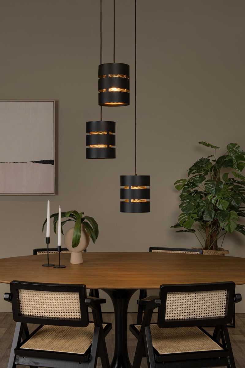 Rosas Ø43 Svart Taklampe Fra Lucide - Unike produktegenskaper:Passer for bruk med LED-lyskilderDenne lampen er høydejusterbarLett å koble til en dimmer (ekskl.