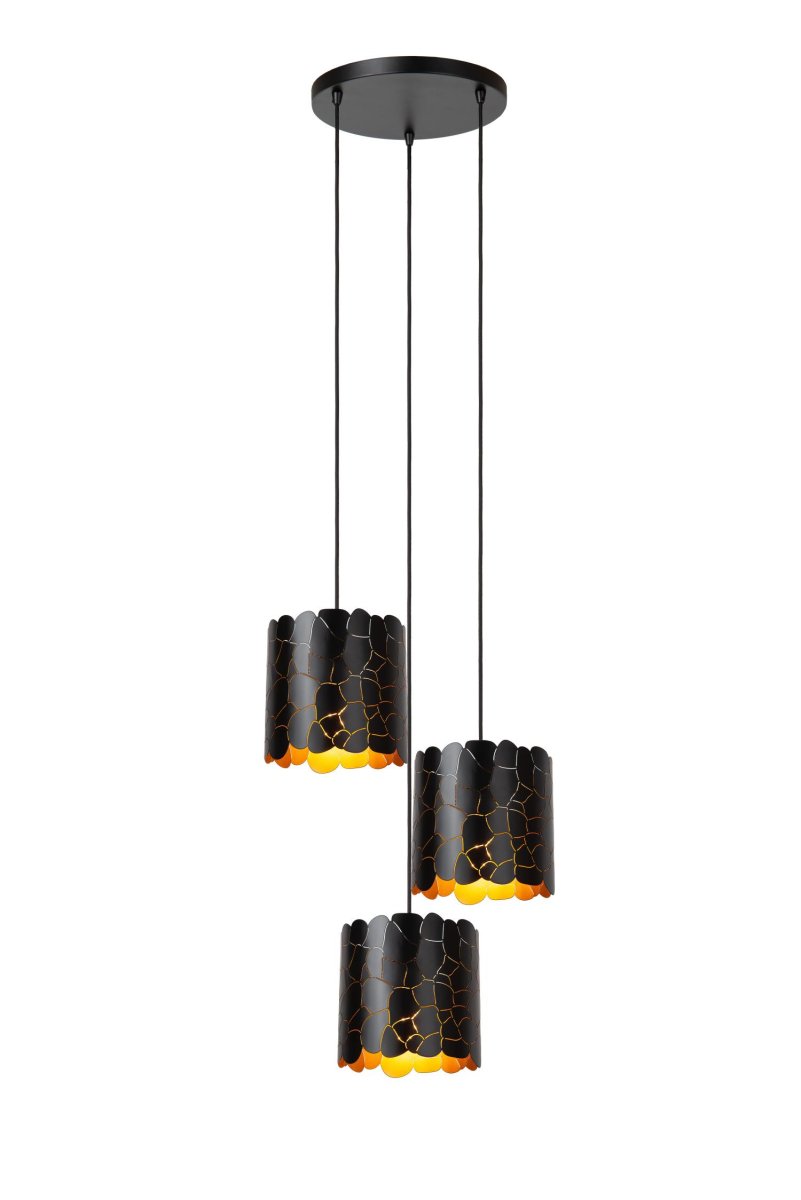 Almelo Ø45 Svart Taklampe Fra Lucide - Høyden på pendellampen kan justeres til maksimalt 165 centimeter, og den kan enkelt kobles til en ekstern dimmer.