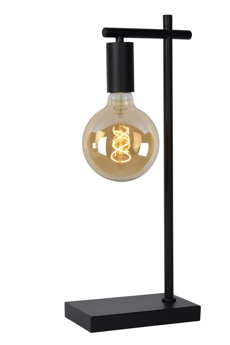 Leanne 52cm Svart bordlampe Fra Lucide - Takket være sin moderne design smelter Leanne inn i ethvert miljø som en ekte kameleon.