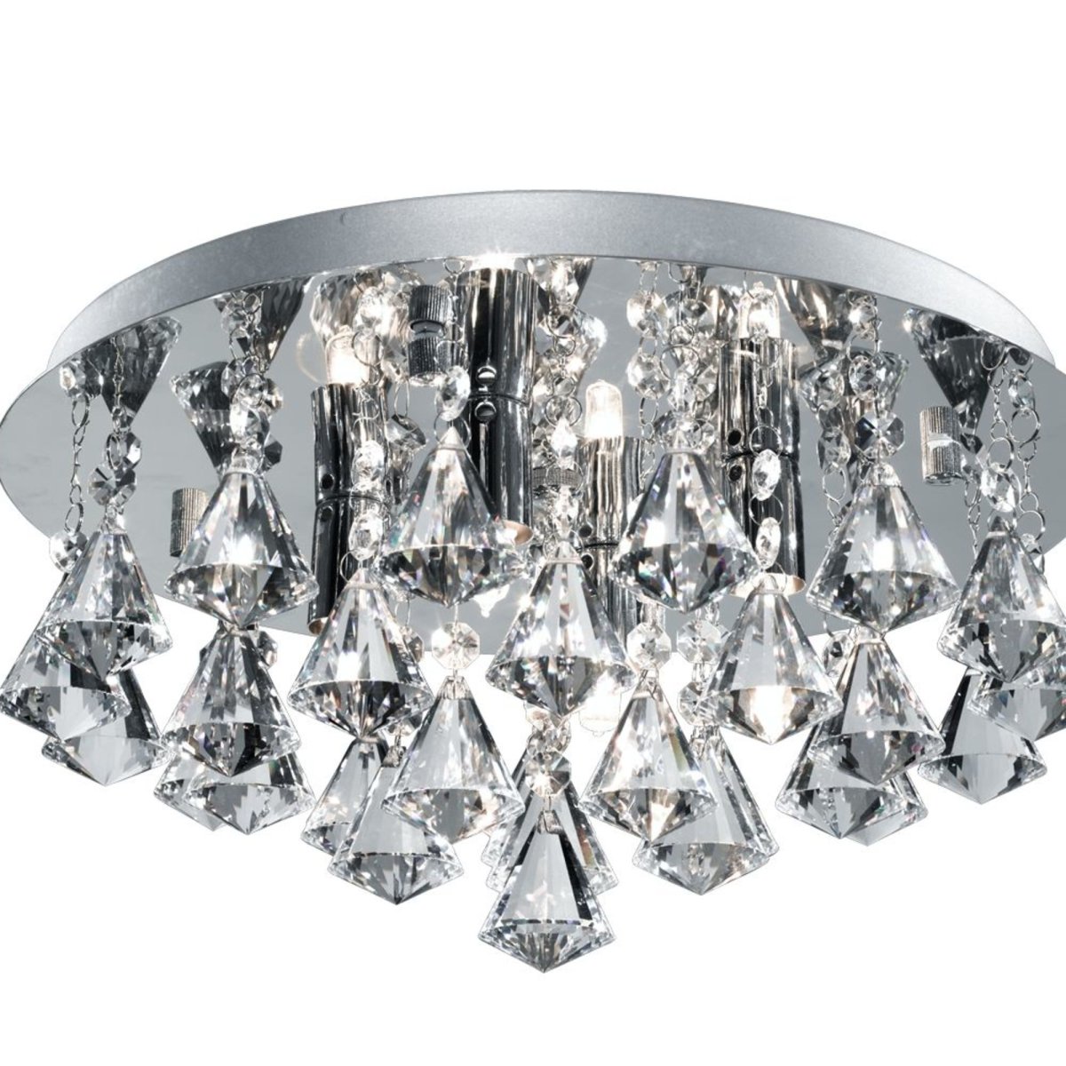 Hanna Ø38 Krom baderomslampe Fra Searchlight - Skap en eksklusiv følelse i hjemmet ditt med en lampe som kombinerer både funksjon og luksus.