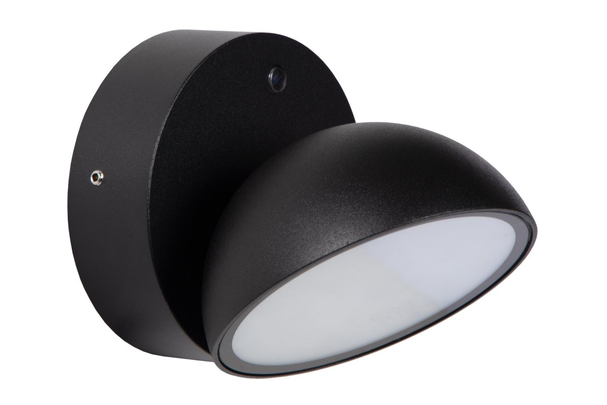 Finn Svart utendørslampe Fra Lucide - Det praktiske og slitesterke designet sørger for sikkerhet og stil i alle utemiljøer.