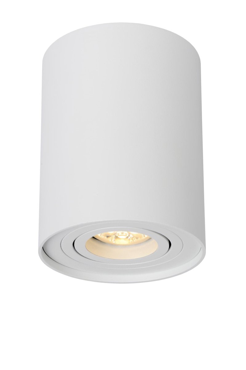 Tube Hvit spotlight Fra Lucide - Med en diameter på 9,6 cm er den enkel å plassere på en sentral boks.