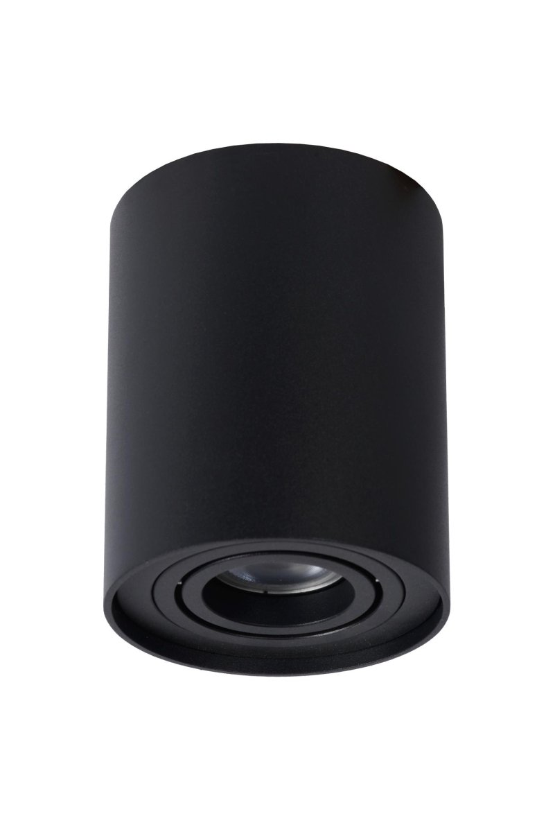 Tube Svart spotlight Fra Lucide - Med en diameter på 9,6 cm er den enkel å plassere på en sentral boks.