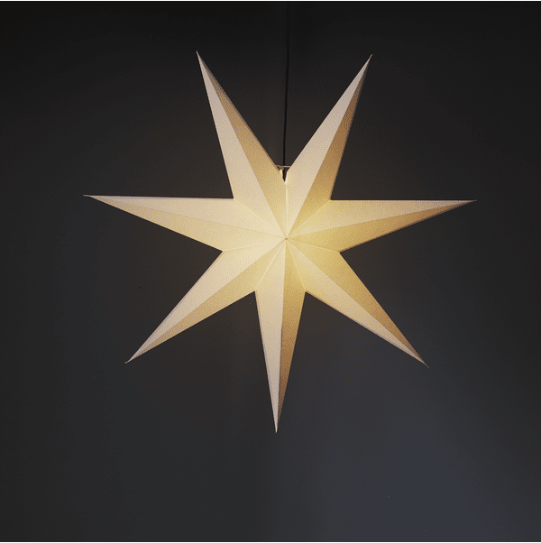 Frozen Ø100 Hvit Fra Star Trading - Hvit papirstjerne med en diameter p&aring; 100 cm.