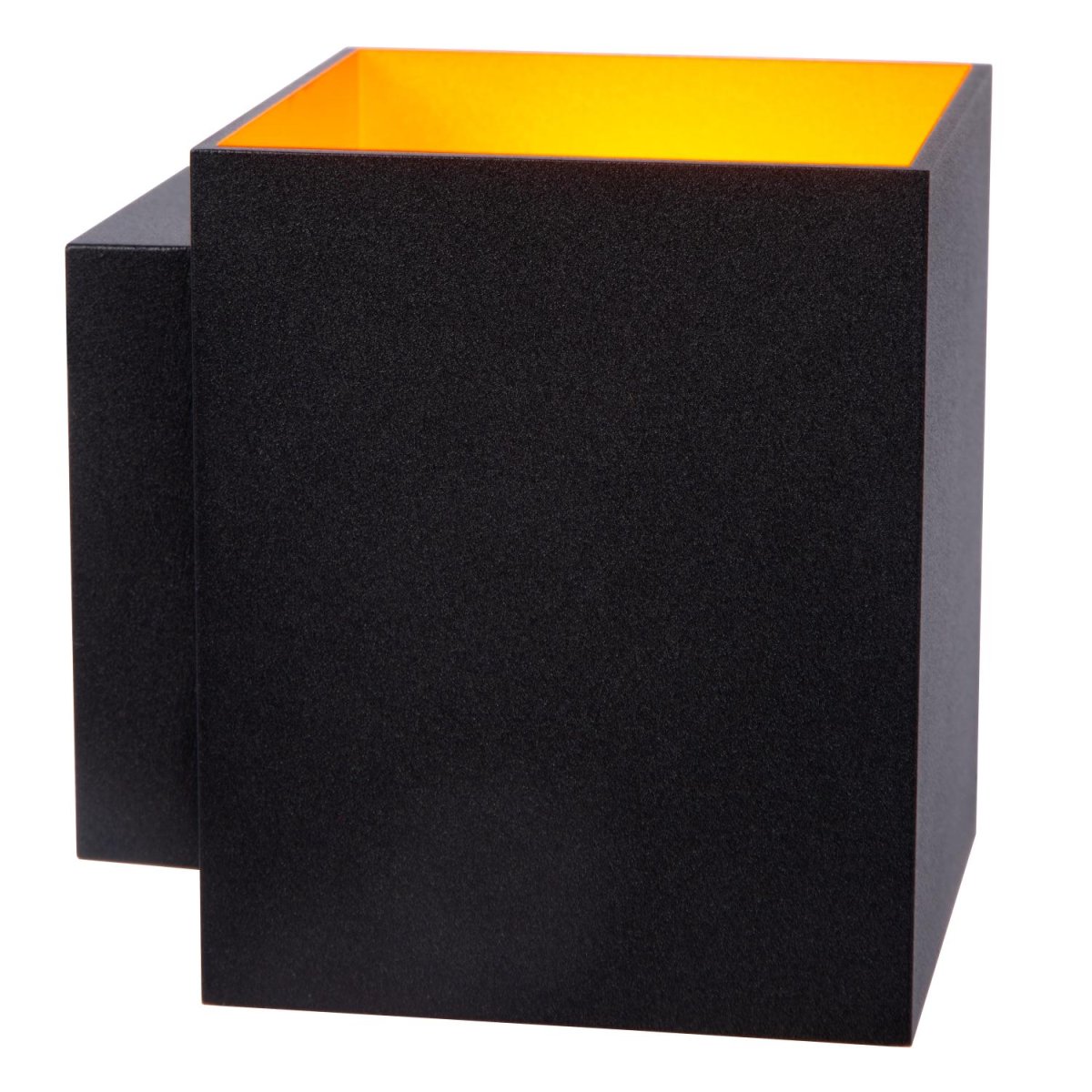 Xera 10cm Svart vegglampe Fra Lucide - Den doble lysfordelingen skaper en unik effekt på; murstein, betong eller mørtelvegger.