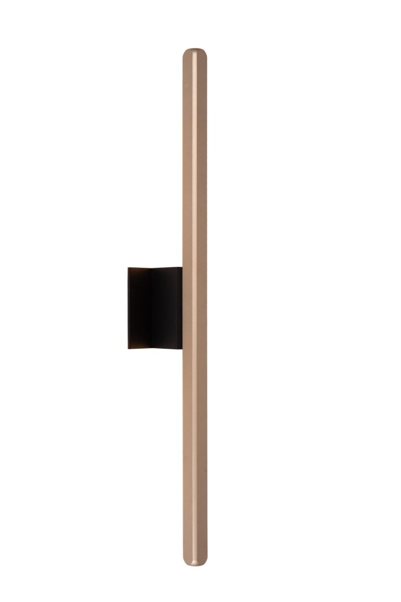 Braga 62cm Kaffe baderomslampe Fra Lucide - Laget av h&oslash;ykvalitets aluminium og utstyrt med en LED-lyskilde som sender ut et varmt hvitt lys, sprer Braga en behagelig gl&oslash;d i rommet.