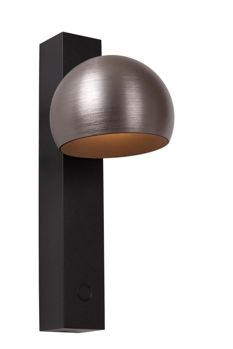 Esfera 25cm Grå vegglampe Fra Lucide - Enten det er hjemme eller p&aring; kontoret, for hygge eller funksjonalitet, er Esfera den moderne veggbelysningen som umiddelbart setter den rette tonen.