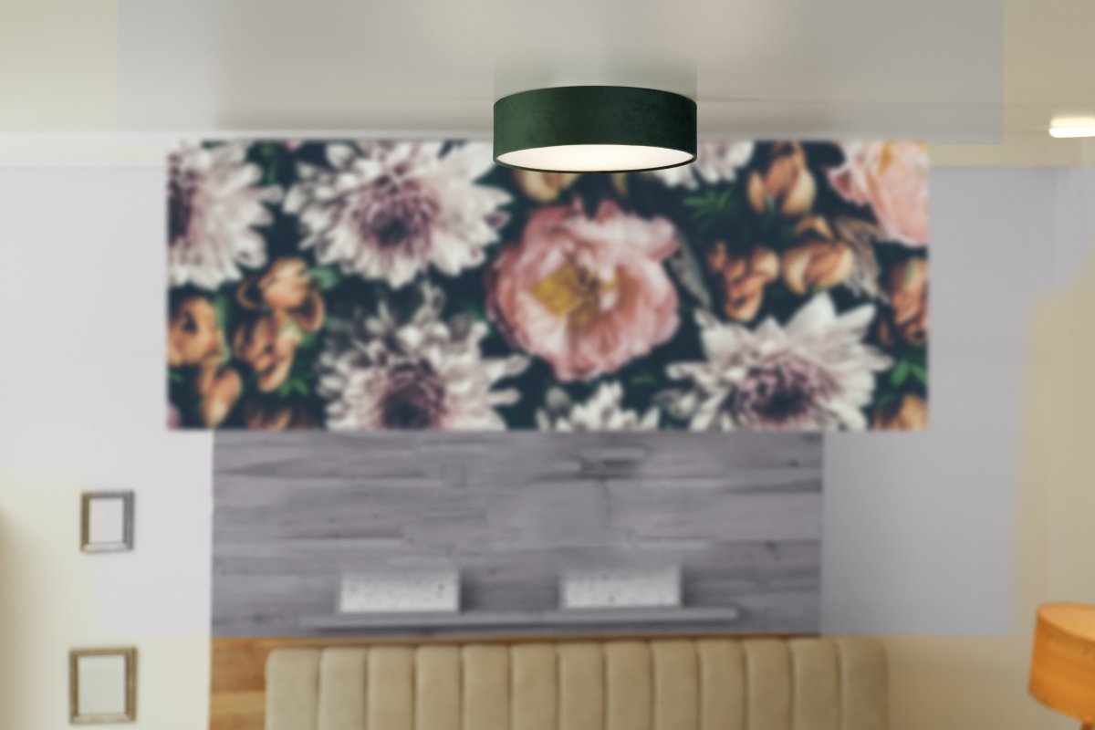 Drum Ø50 Grå plafond Fra Searchlight - Med tre lyskilder og en opal diffusor skaper den en moderne og stilig følelse i rommet.
