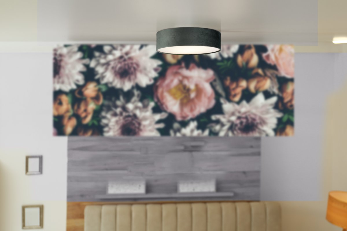 Drum Ø50 Grønn plafond Fra Searchlight - Med tre lyskilder og en opal diffusor skaper den en moderne og stilig følelse i rommet.