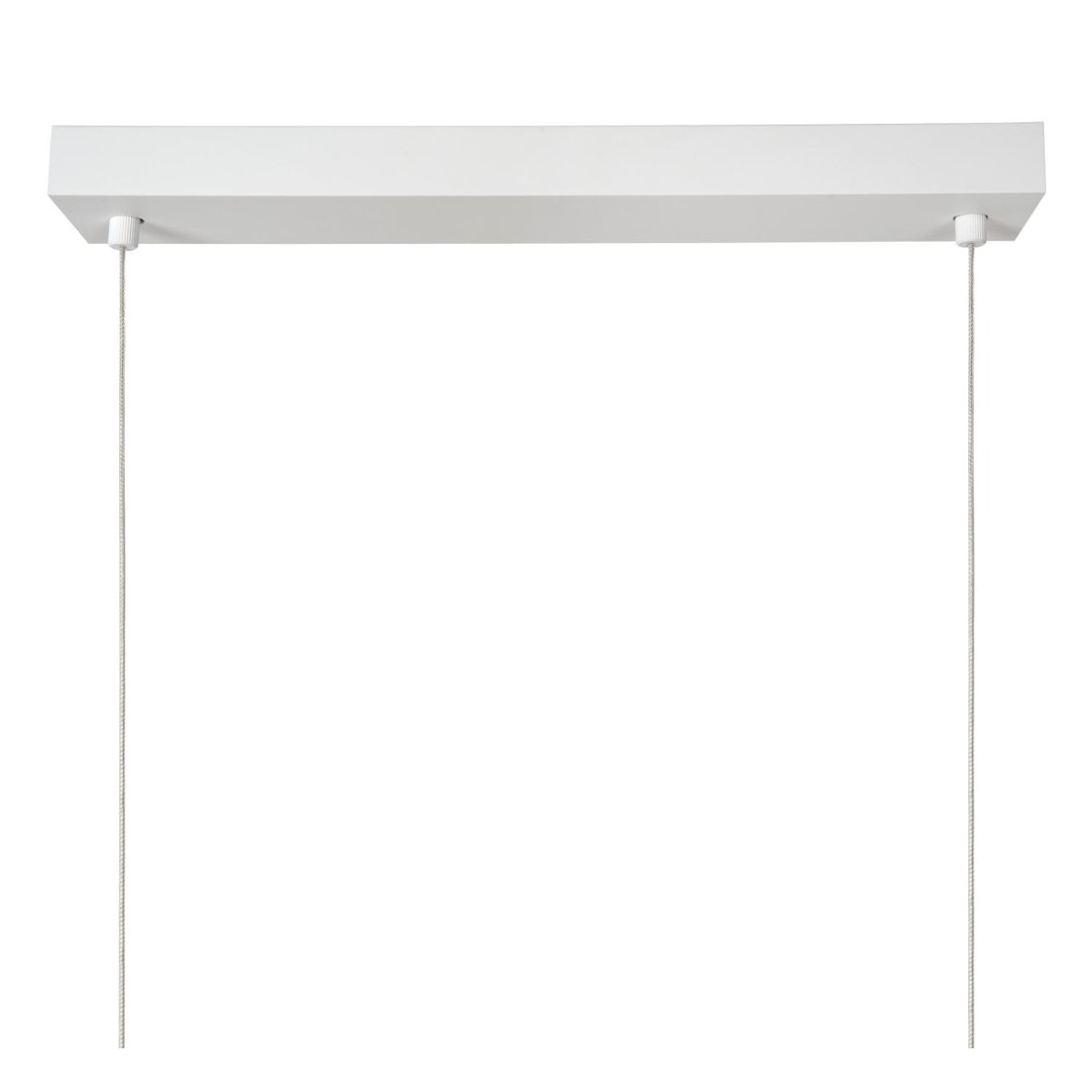Sigma 147cm Hvit Taklampe Fra Lucide - Sigma er i underkant av 150 centimeter lang og litt over 8 centimeter bred.