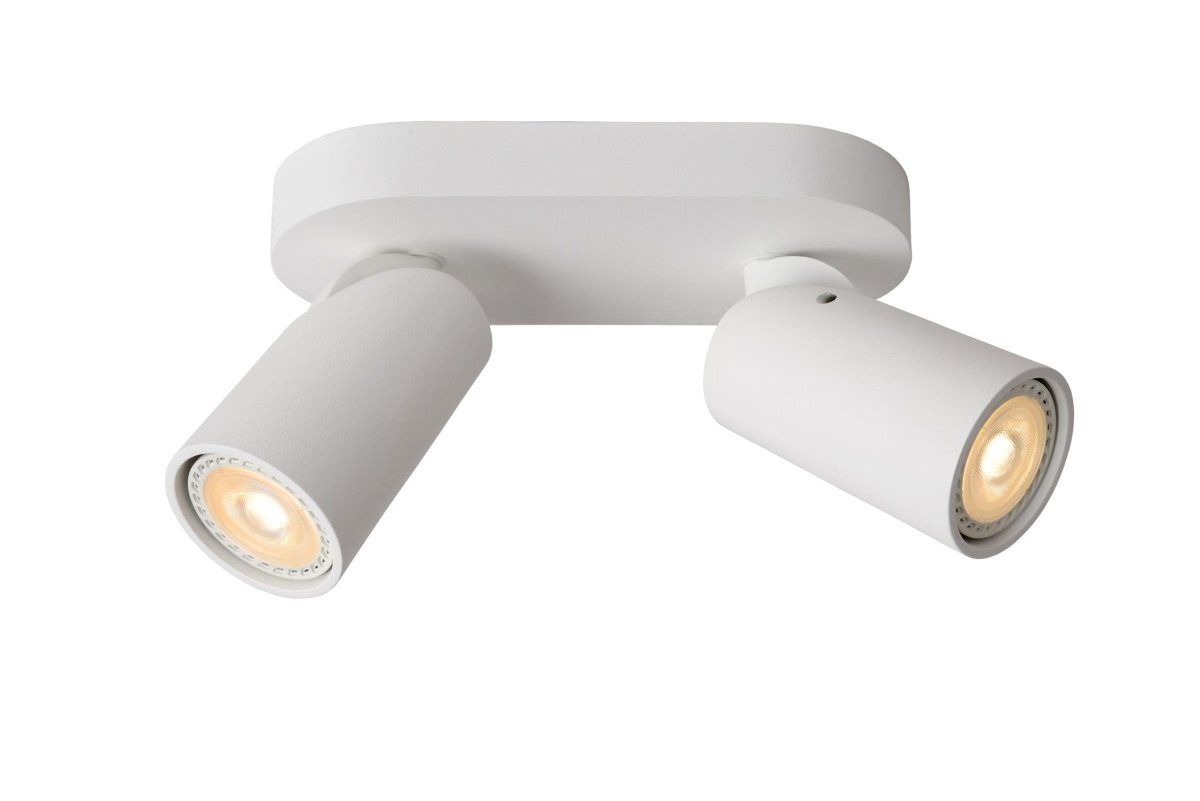 Xyrus 2 Hvit spotlight Fra Lucide - Plasser flere ved siden av hverandre og velg hvilke detaljer og soner i hjemmet du vil fremheve.