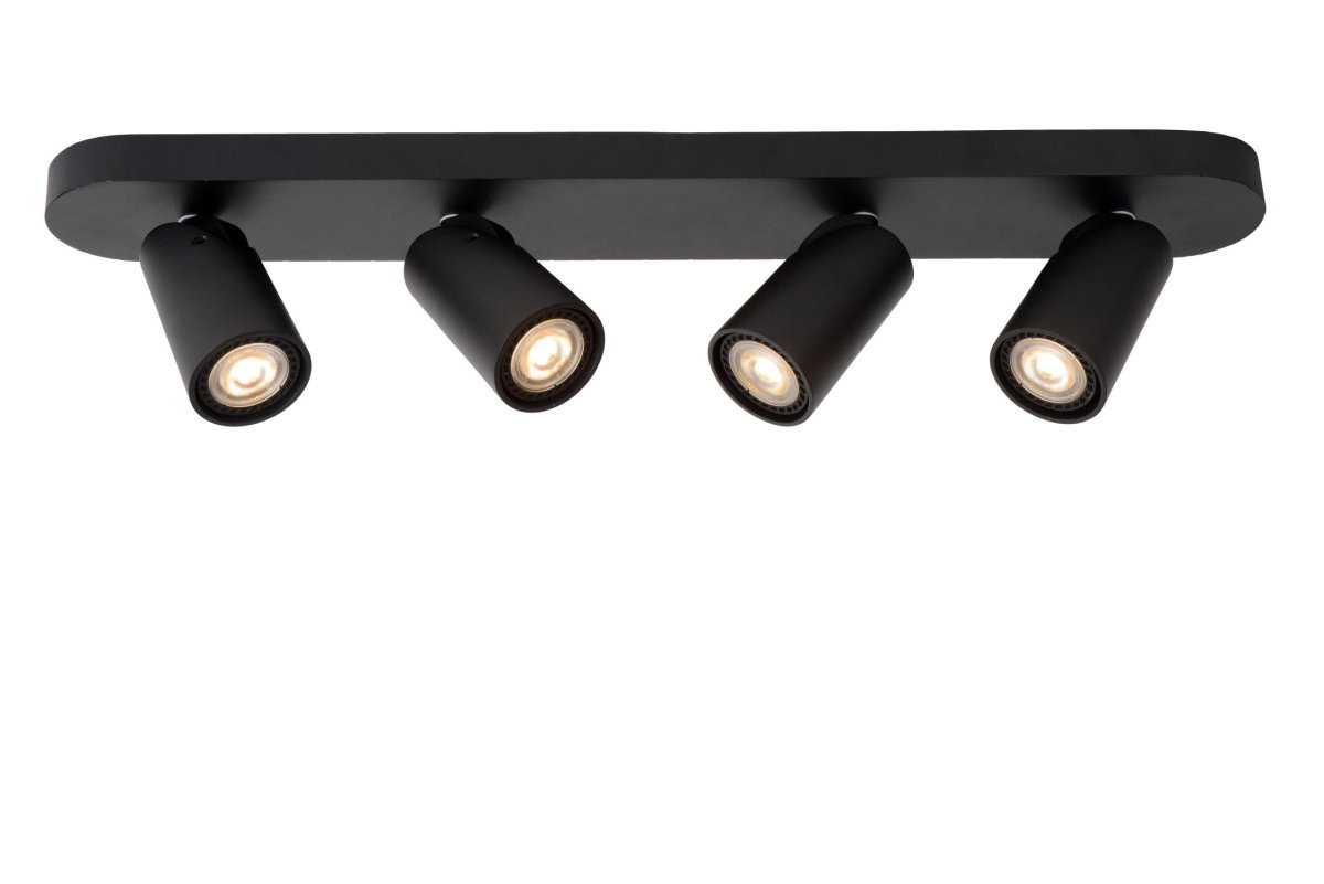 Xyrus 4 Svart spotlight Fra Lucide - Plasser flere ved siden av hverandre og velg hvilke detaljer og soner i hjemmet du vil fremheve.