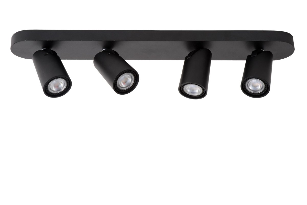 Xyrus 4 Svart spotlight Fra Lucide - Plasser flere ved siden av hverandre og velg hvilke detaljer og soner i hjemmet du vil fremheve.