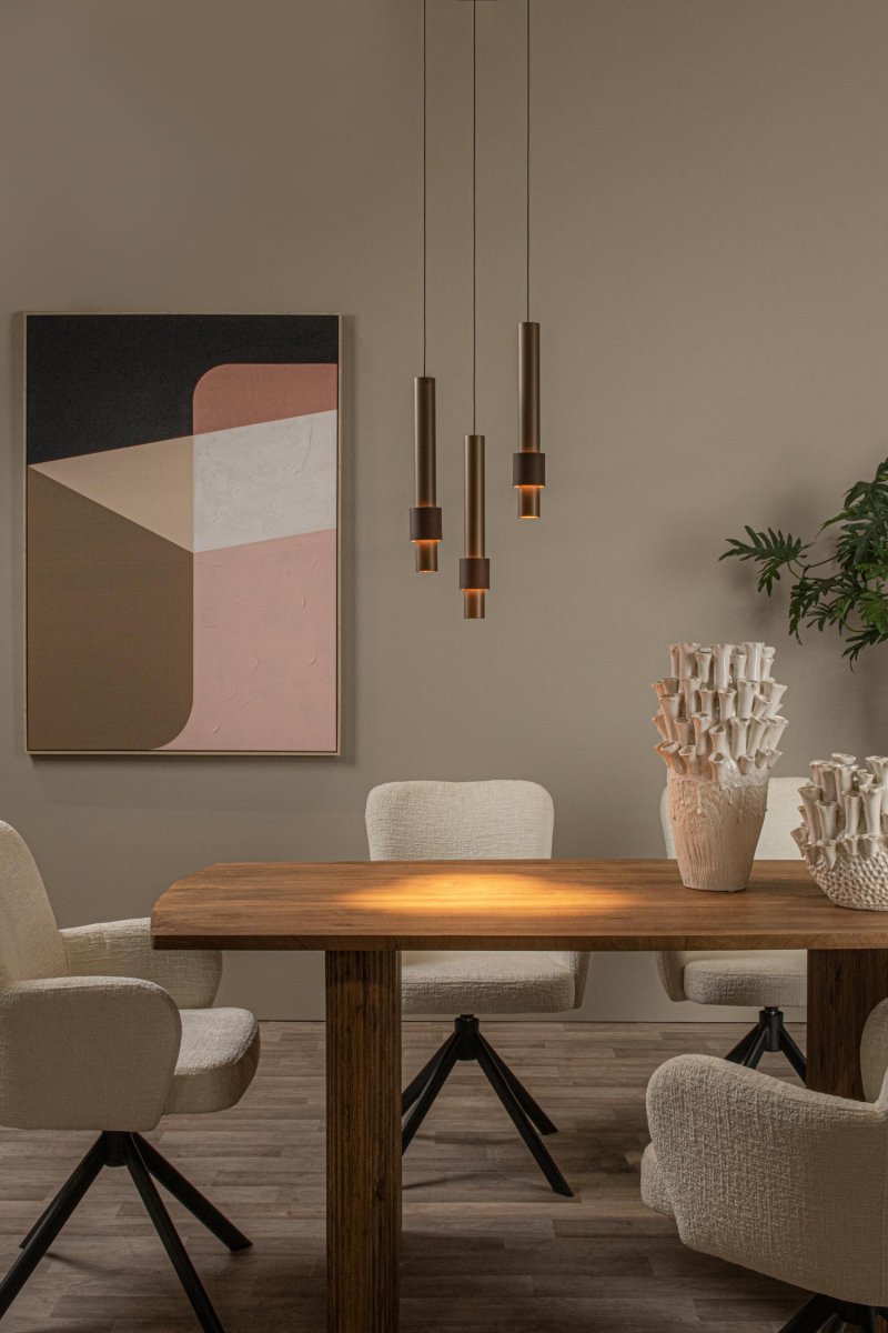Margary Ø28 Kaffe Taklampe Fra Lucide - Med sine tre pendler lykkes taklampen Margary i å skape akkurat den rette atmosfæren og imponerer med sin sofistikerte design.