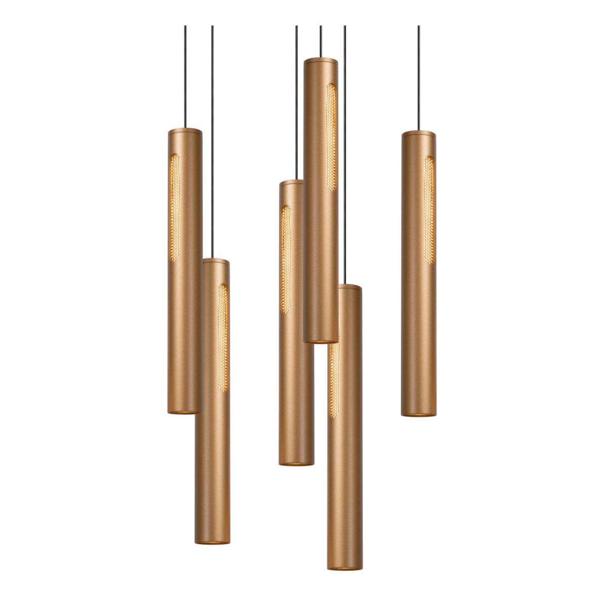 Griffith Ø38 Bronse Taklampe Fra Lucide - Unike produktegenskaper:Med integrerte dimbare LED-p&aelig;rerUtstyrt med varmt hvitt lys (2700K)Lampen er justerbar i h&oslash;ydenLett &aring; koble til en dimmer (ekskl.