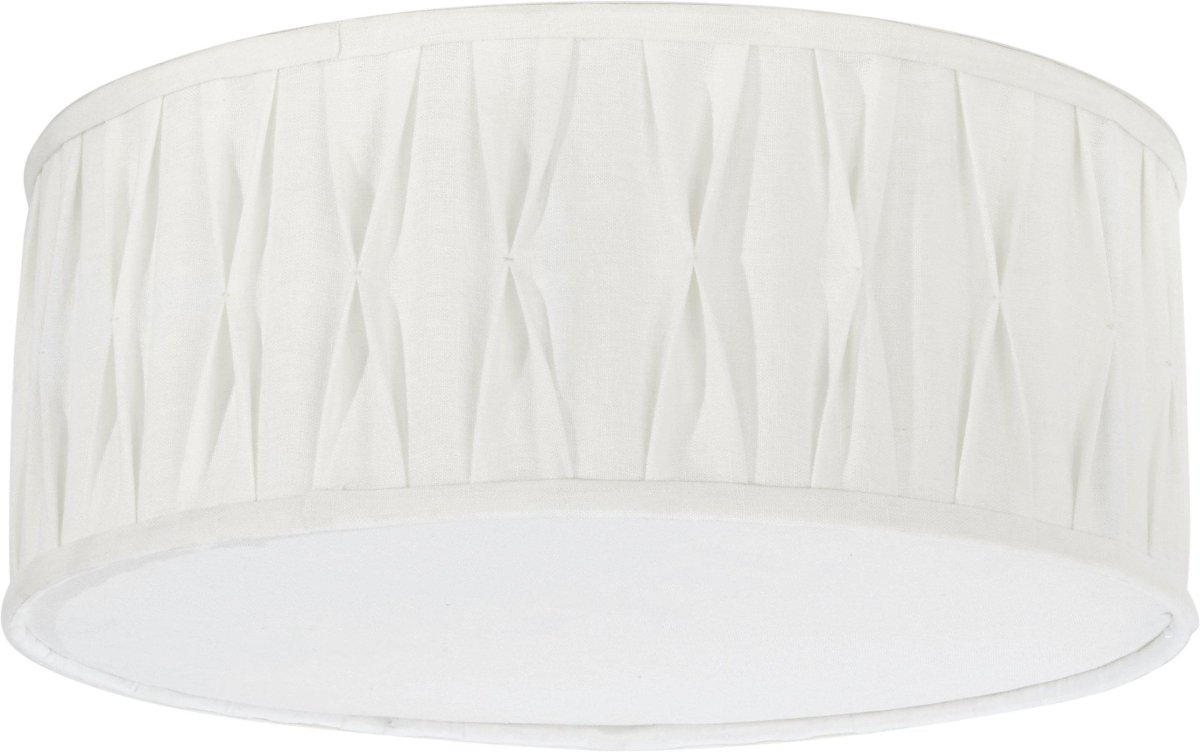 Plissé Ø45 Hvit plafond Fra PR Home - Plissé er en stilig taklampe som kombinerer moderne design med en myk og koselig følelse.