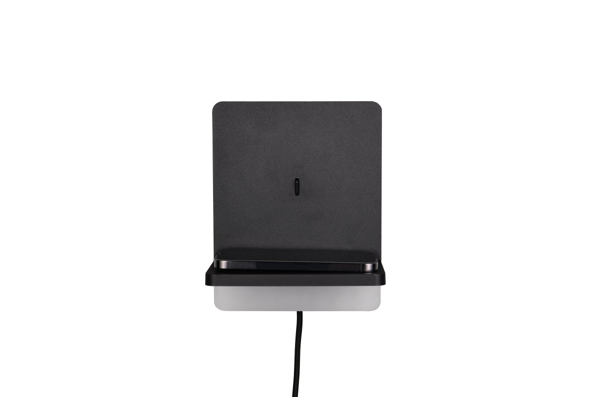 Fairfield 20cm Svart vegglampe Fra Trio Lighting - FLEXconnect-funksjonen tillater b&aring;de fast installasjon og med kabel og veggplugg.
