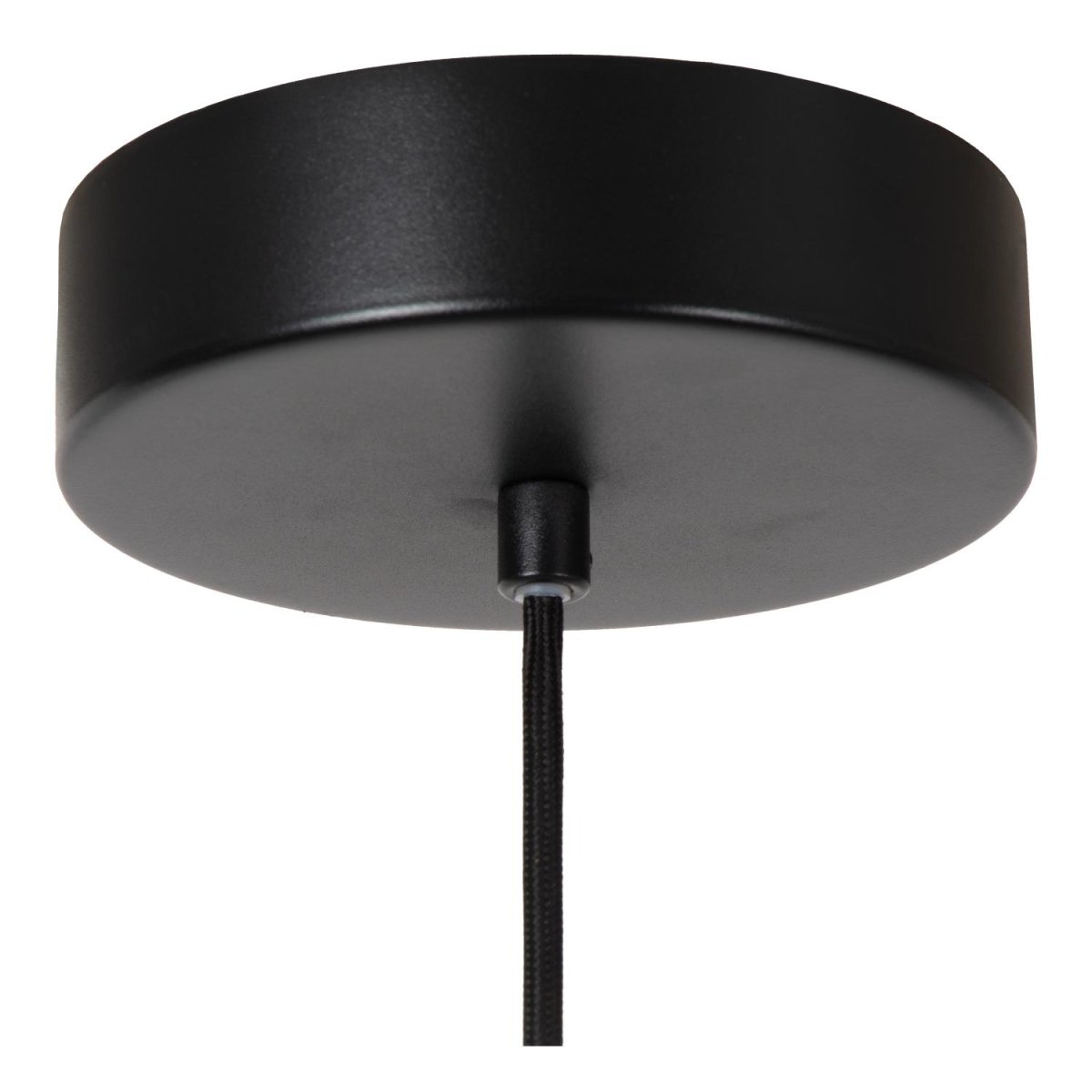 Menga Ø40 Opal Taklampe Fra Lucide - Denne originale pendellampen, laget av satengmatt glass av h&oslash;y kvalitet, har en innebygd linse som gir b&aring;de et klart lys nedover og en myk gl&oslash;d.