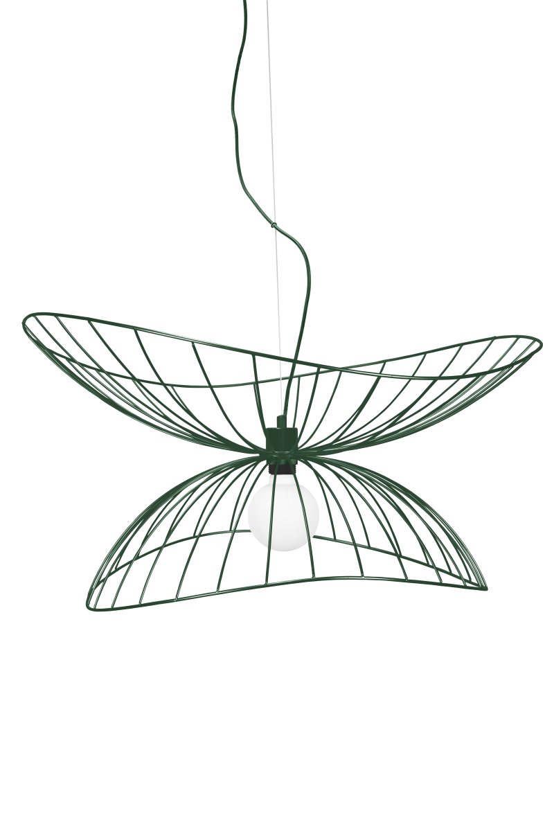 Ray Ø70 Grønn Taklampe Fra Globen Lighting - Ray er en metallpendel med en organisk, mykt bølgende form.