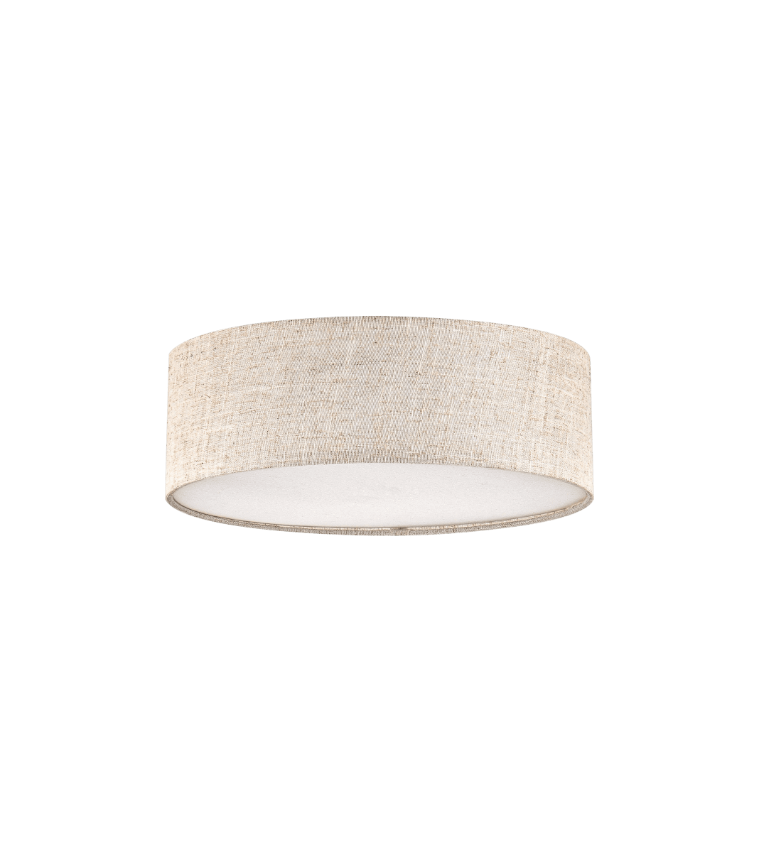 Zoom bilde av Paola Beige Fra Aneta Lighting - Lampen har en hvit plastbunnplate som myker opp lyset og bidrar til en jevn og blendfri lysfordeling.