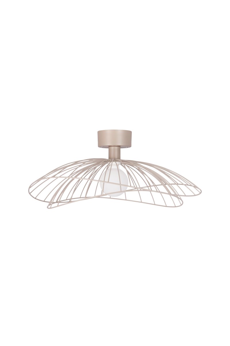 Ray Ø60 Beige vegglampe Fra Globen Lighting - Lampen kan monteres både i taket og på veggen, noe som gjør den fleksibel i bruk.