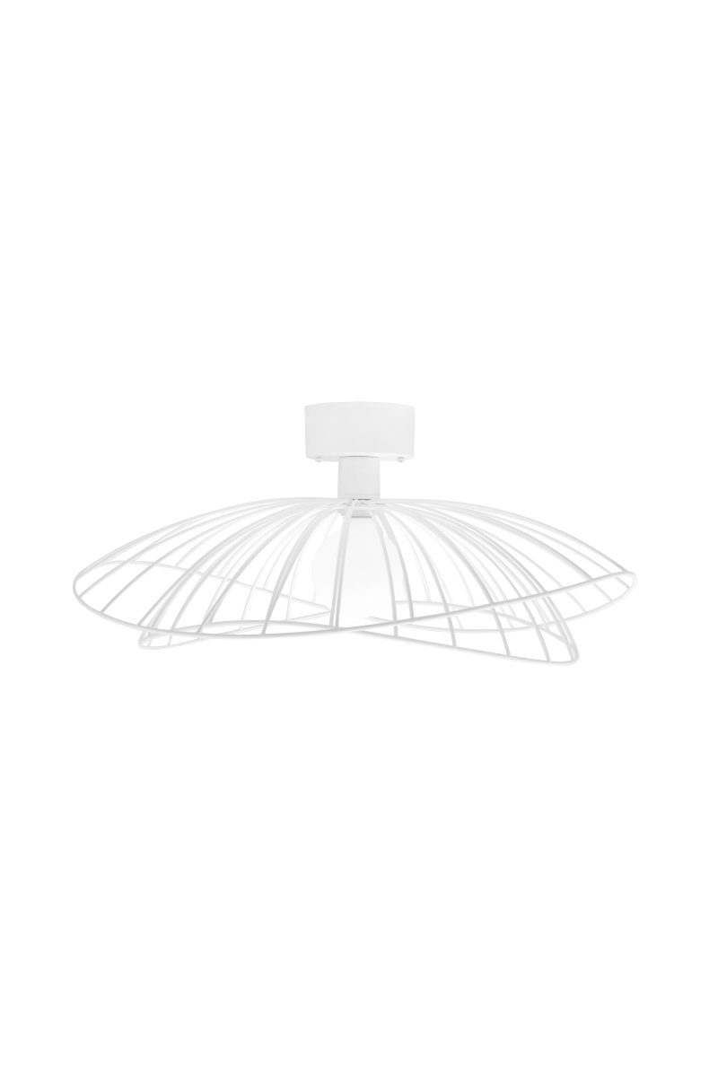 Ray Ø60 Hvit vegglampe Fra Globen Lighting - Lampen kan monteres både i taket og på veggen, noe som gjør den fleksibel i bruk.