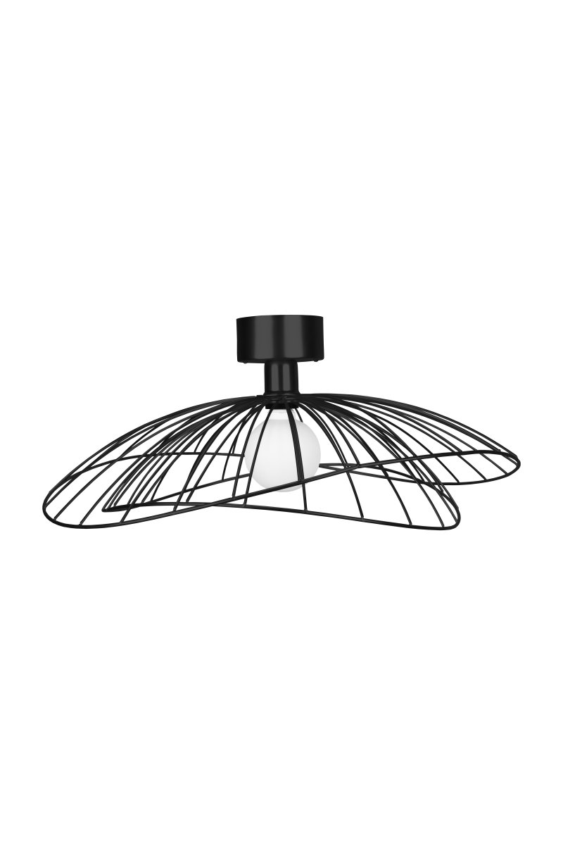 Ray Ø60 Svart vegglampe Fra Globen Lighting - Lampen kan monteres b&aring;de i taket og p&aring; veggen, noe som gj&oslash;r den fleksibel i bruk.