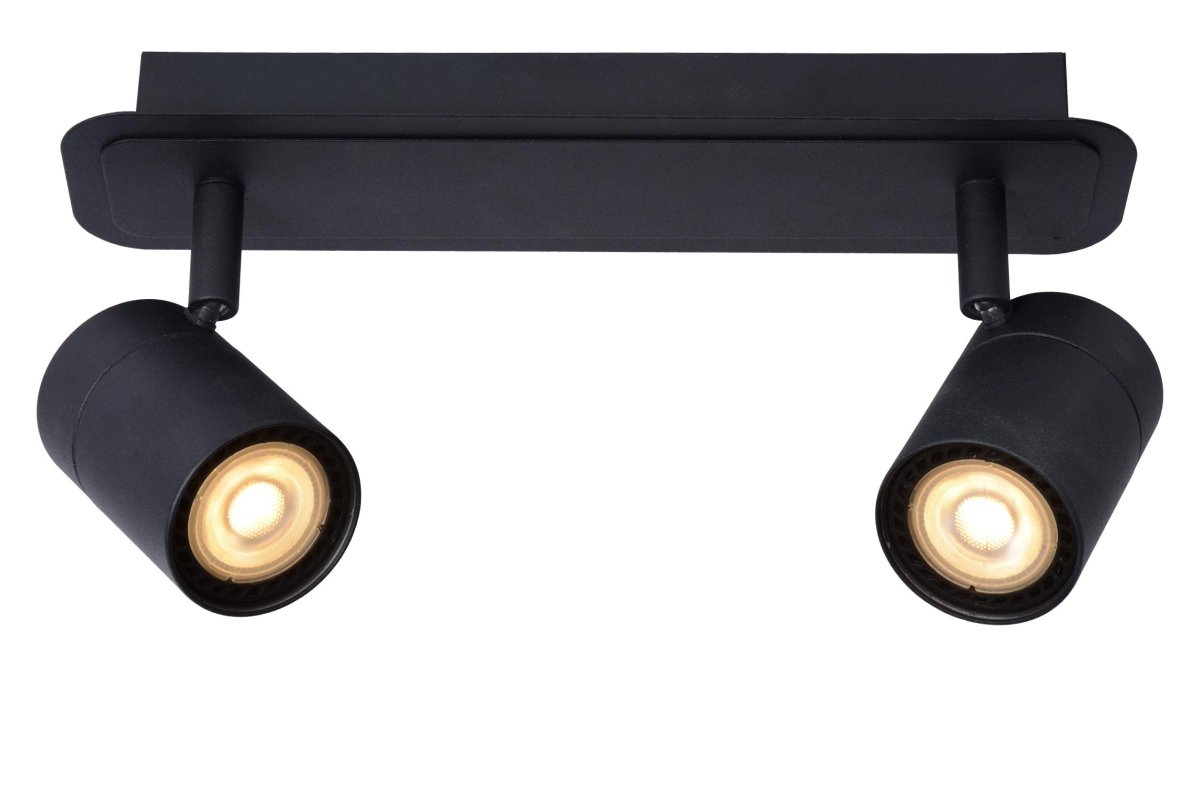 Lennert 28cm Svart baderomslampe Fra Lucide - Koble lampen til en kompatibel dimmer og juster lysstyrken for å skape den rette atmosfæren, enten det er tidlig morgen eller sent på kvelden.