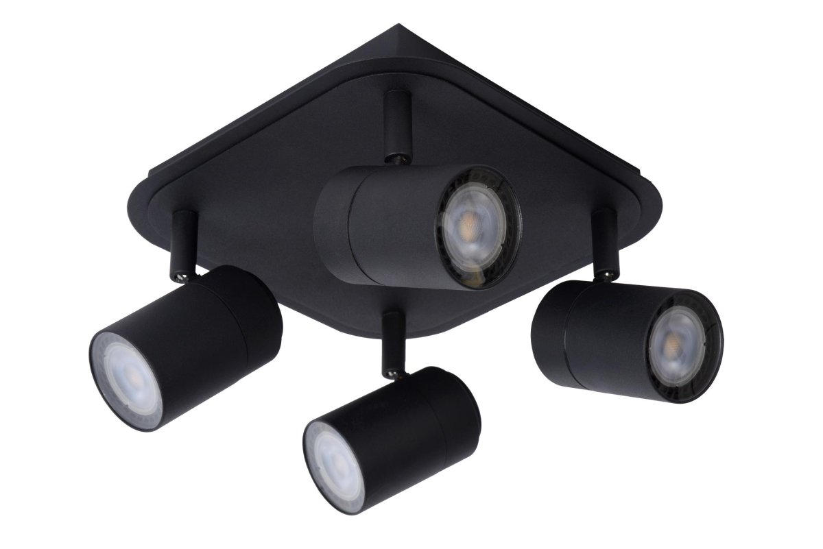 Lennert 22cm Svart baderomslampe Fra Lucide - Koble lampen til en kompatibel dimmer og juster lysstyrken for å skape den rette atmosfæren, enten det er tidlig morgen eller sent på kvelden.