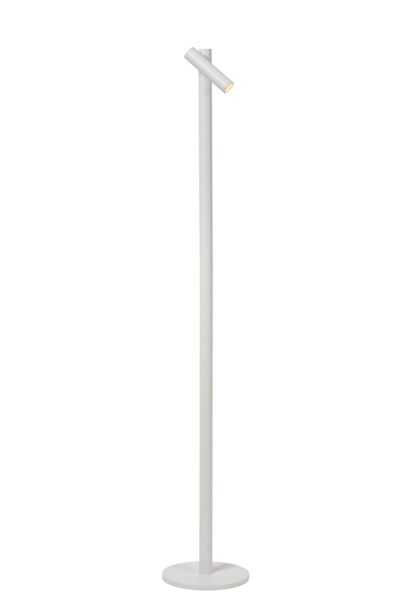 Antrim 1 Hvit gulvlampe Fra Lucide - I tillegg lades lampen raskt og enkelt med den medfølgende USB-kabelen.
