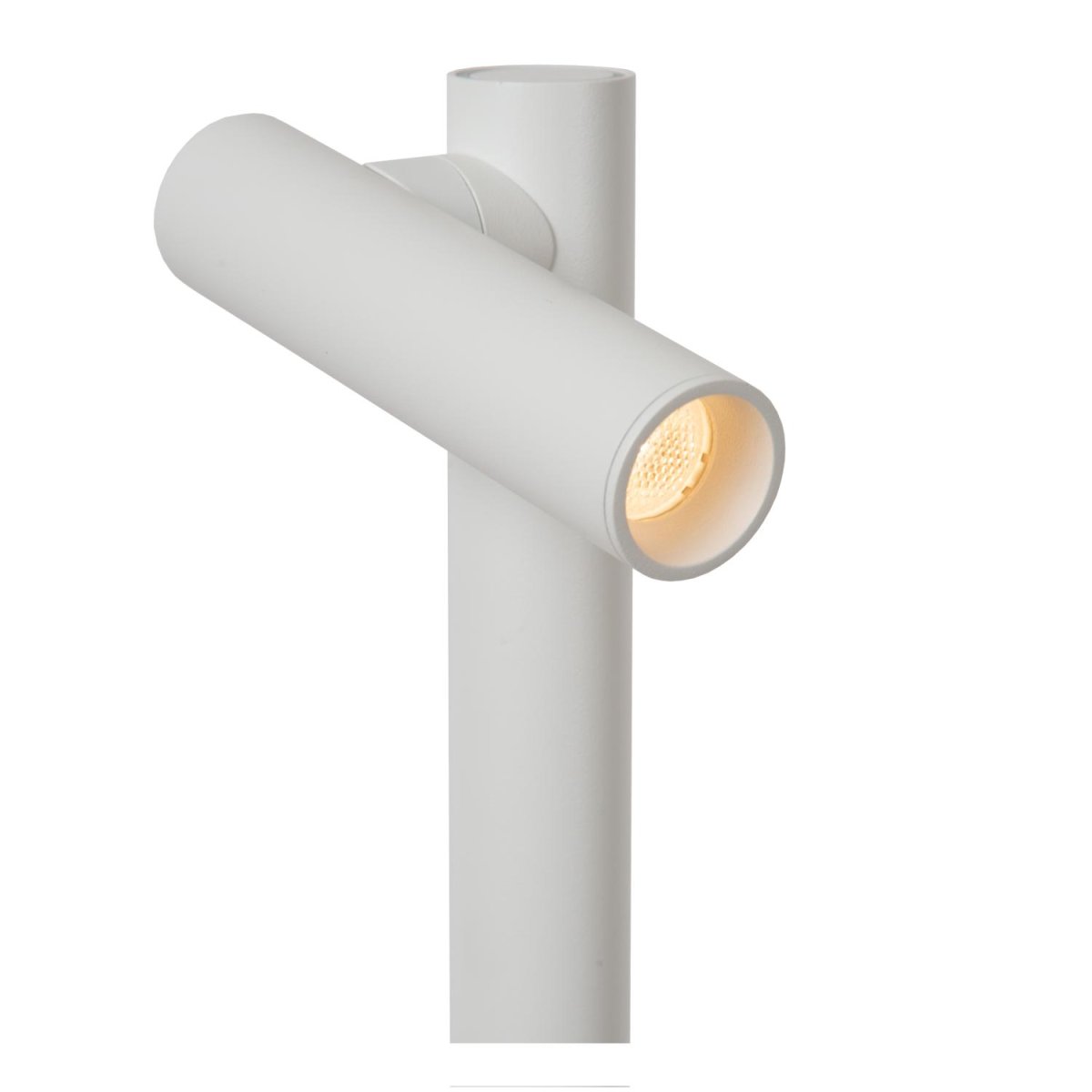 Antrim 1 Hvit gulvlampe Fra Lucide - I tillegg lades lampen raskt og enkelt med den medfølgende USB-kabelen.