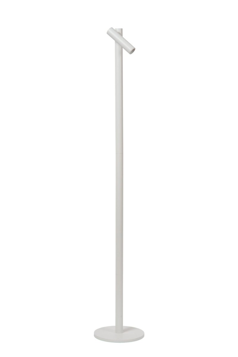 Antrim 1 Hvit gulvlampe Fra Lucide - I tillegg lades lampen raskt og enkelt med den medfølgende USB-kabelen.