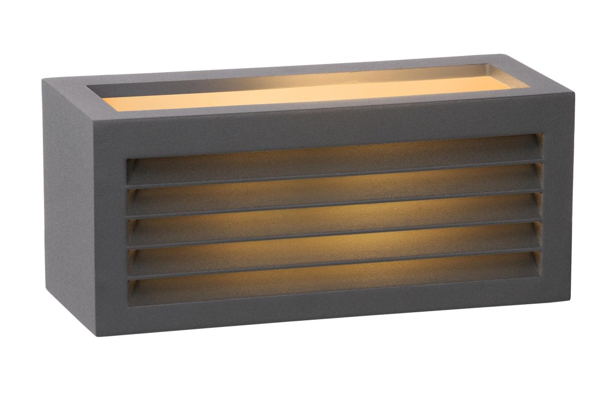 Dimo Antrasitt utendørslampe Fra Lucide - Dimo er også&aring; enkel å koble til en dimmer.