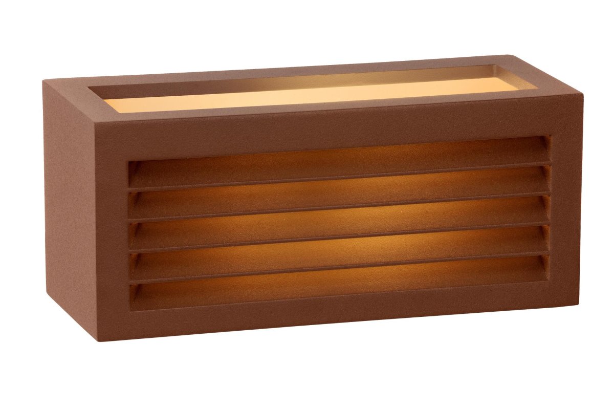 Dimo Brun utendørslampe Fra Lucide - Dimo er også&aring; enkel å koble til en dimmer.