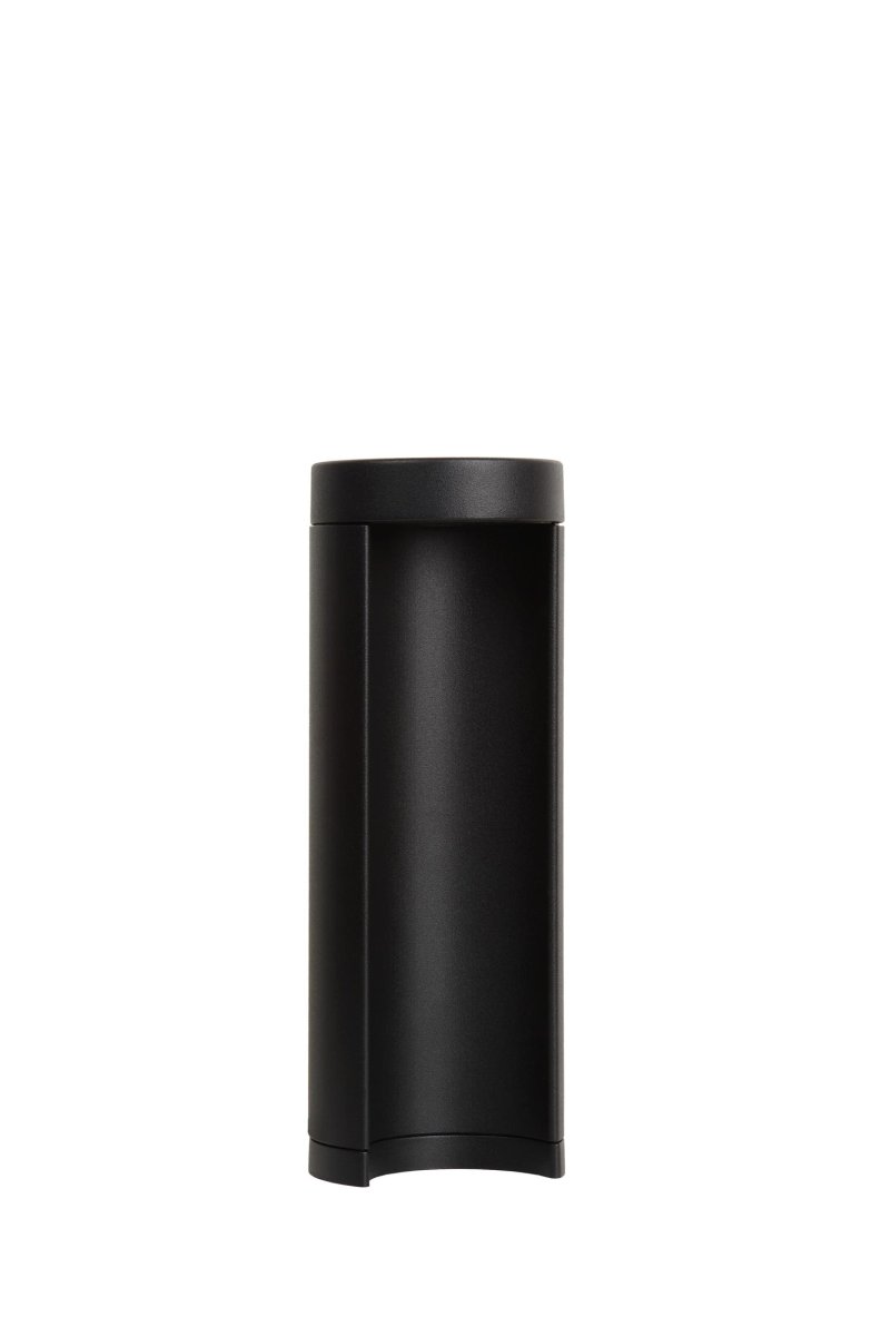 Combo 25cm Svart pullerter Fra Lucide - Lag stil og lys på&aring; din terrasse eller i hagen din med Combo, en elegant utendørsbelysning som kombinerer moderne design med praktisk funksjonalitet.