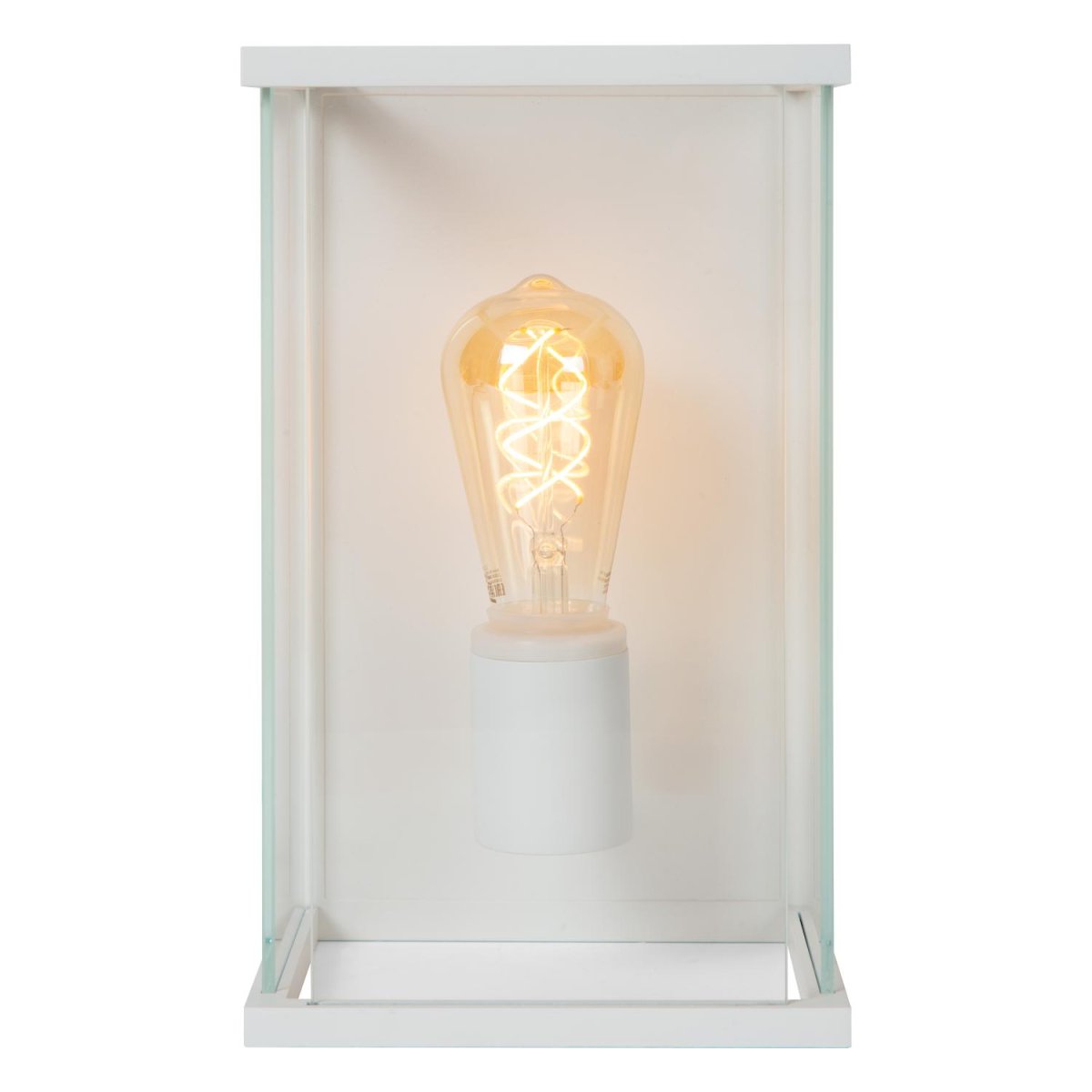 Claire Hvit utendørslampe Fra Lucide - Utstyr Claire med en LED-lyskilde og skap stemningsfull belysning for koselige kvelder med familien.
