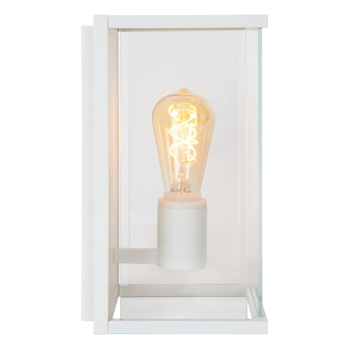 Claire Hvit utendørslampe Fra Lucide - Utstyr Claire med en LED-lyskilde og skap stemningsfull belysning for koselige kvelder med familien.