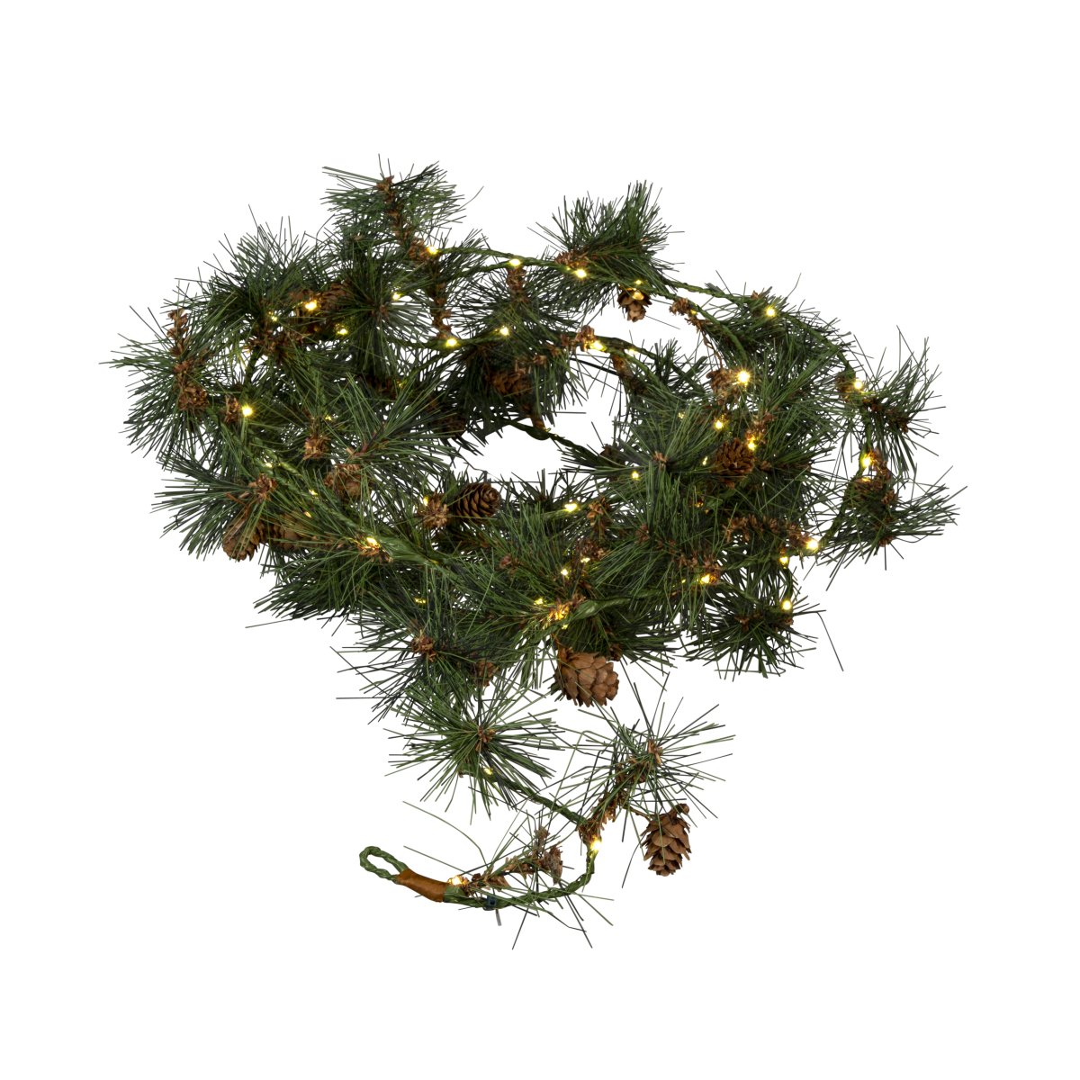 Girlander 6m Grønn Fra Konstsmide - Skap en varm og innbydende vinterf&oslash;lelse med denne girlanderen med kunstige furun&aring;ler og sm&aring; kongler.