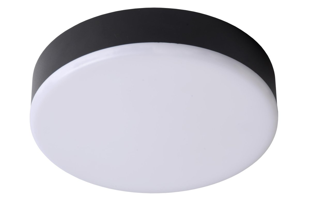 Ceres-Led Ø22 Svart baderomslampe Fra Lucide - Ceres monteres enkelt i taket for en pen og ren installasjon, og er spesialdesignet for sikker og langvarig bruk p&aring; badet.