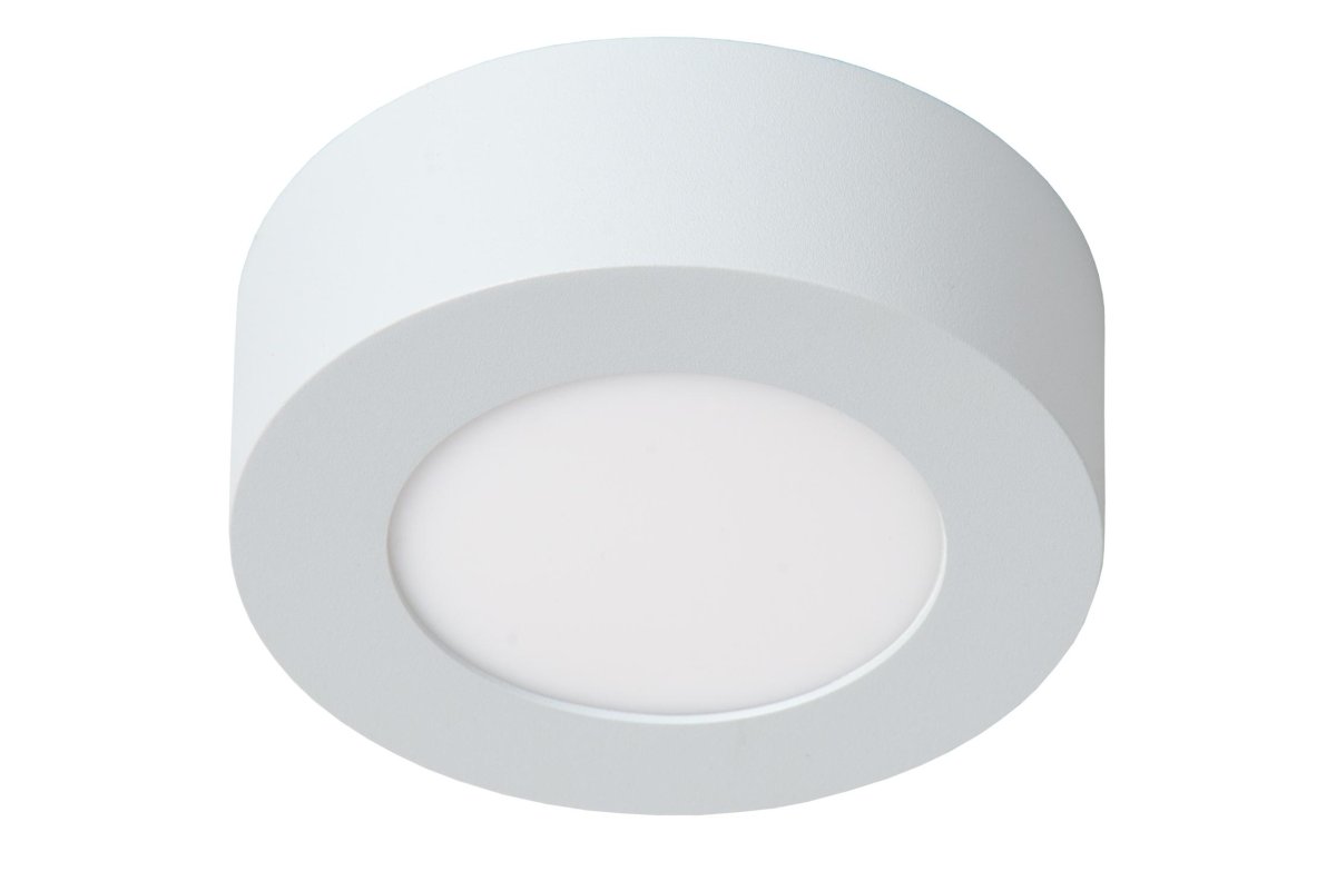 Brice-Led Ø12 Hvit baderomslampe Fra Lucide - Utstyrt med LED-lamper fra den kjente produsenten Epistar, leverer Brice LED en høy lysstyrke og et jevnt, varmhvitt lys.