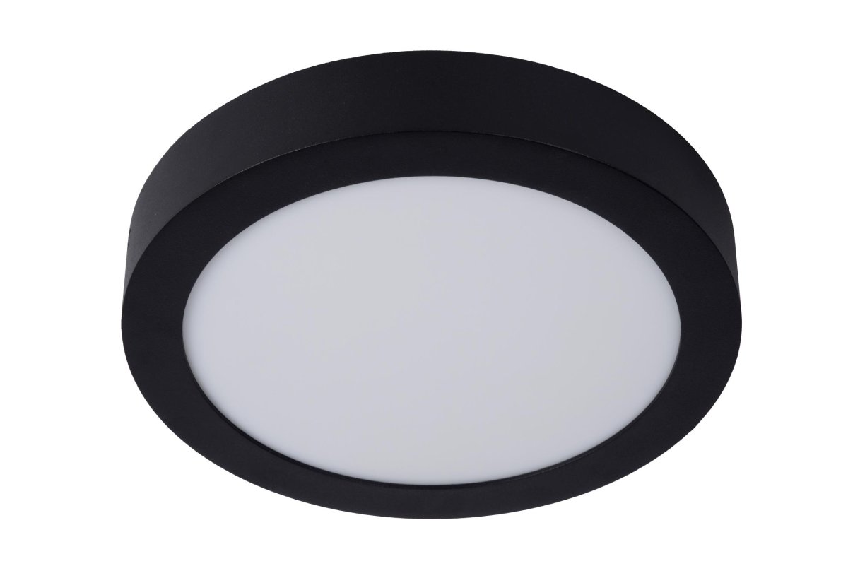 Brice-Led Ø24 Svart baderomslampe Fra Lucide - Hver modell i Brice LED-serien (rund eller firkantet) er utstyrt med kvalitets-LED fra den kjente produsenten Epistar, som gir høy lysstyrke og jevn, varmhvit lysfordeling.