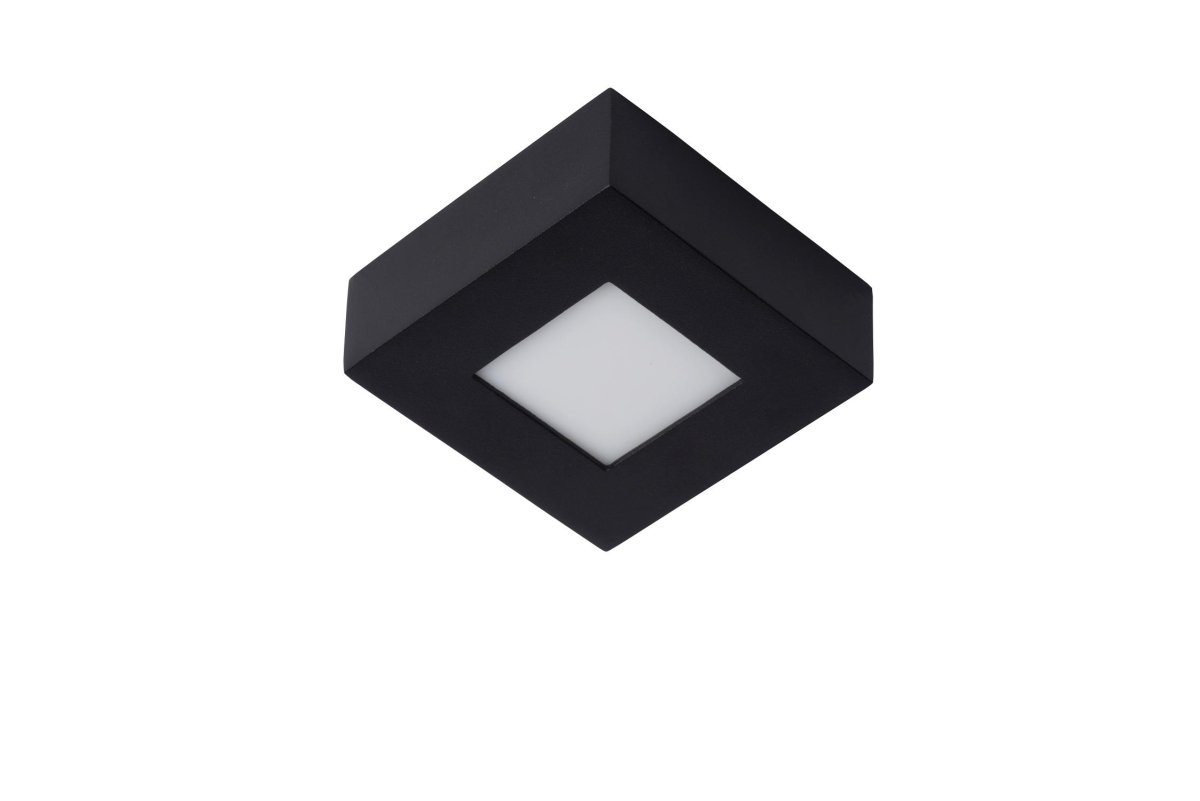 Brice 10cm Svart baderomslampe Fra Lucide - Leter du etter en taklampe av høy kvalitet med den nyeste LED-teknologien og et tidløst design?
