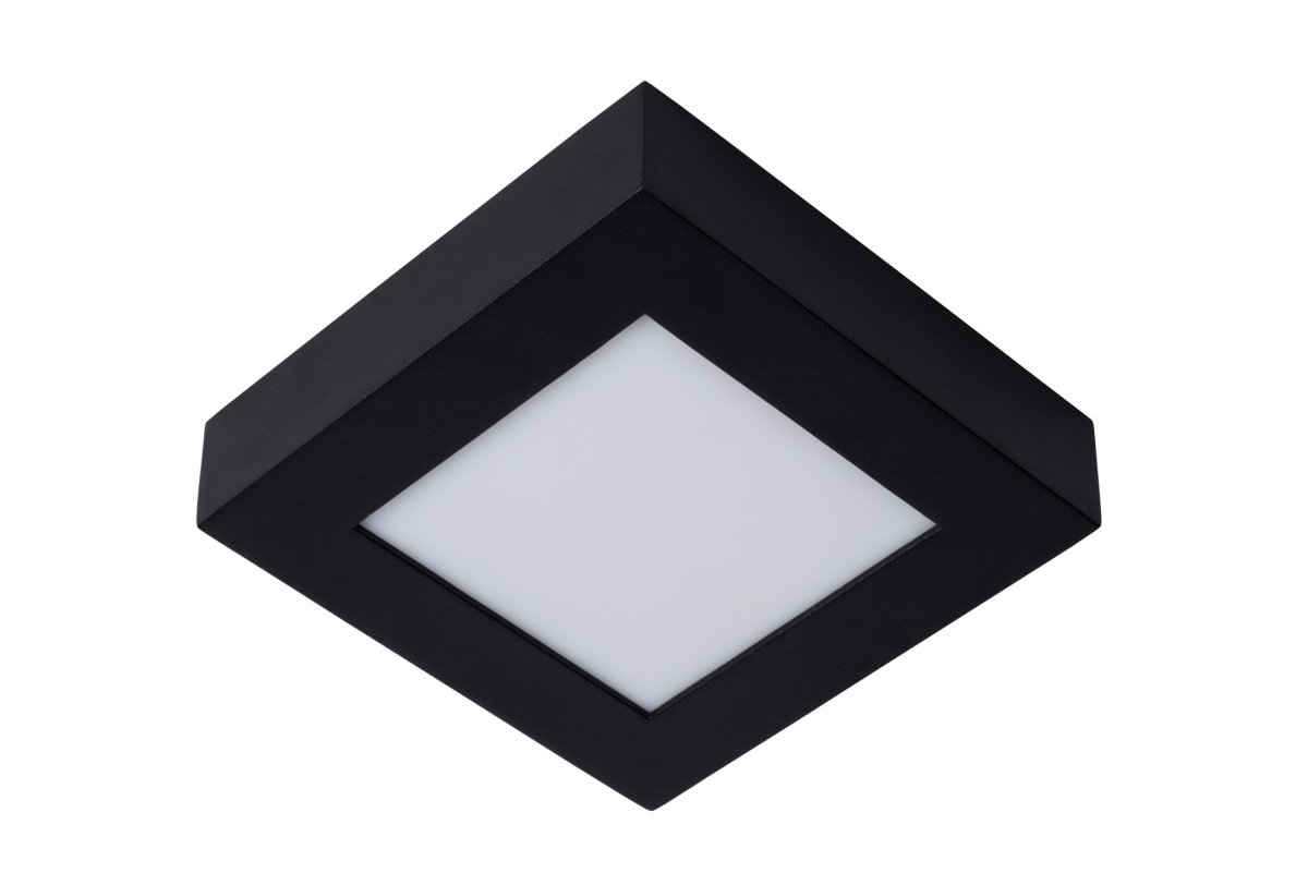 Brice-Led 16cm Svart baderomslampe Fra Lucide - Leter du etter en taklampe av høy kvalitet med den nyeste LED-teknologien og et tidløst design?