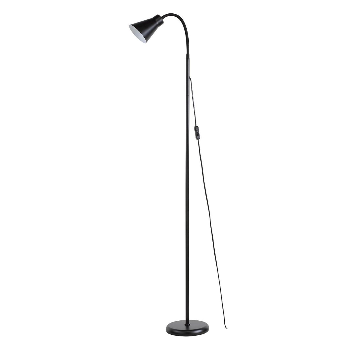 Ebba Svart gulvlampe Fra Oriva - Ebba er en tidl&oslash;s gulvlampe med stilig design laget av svart metall.