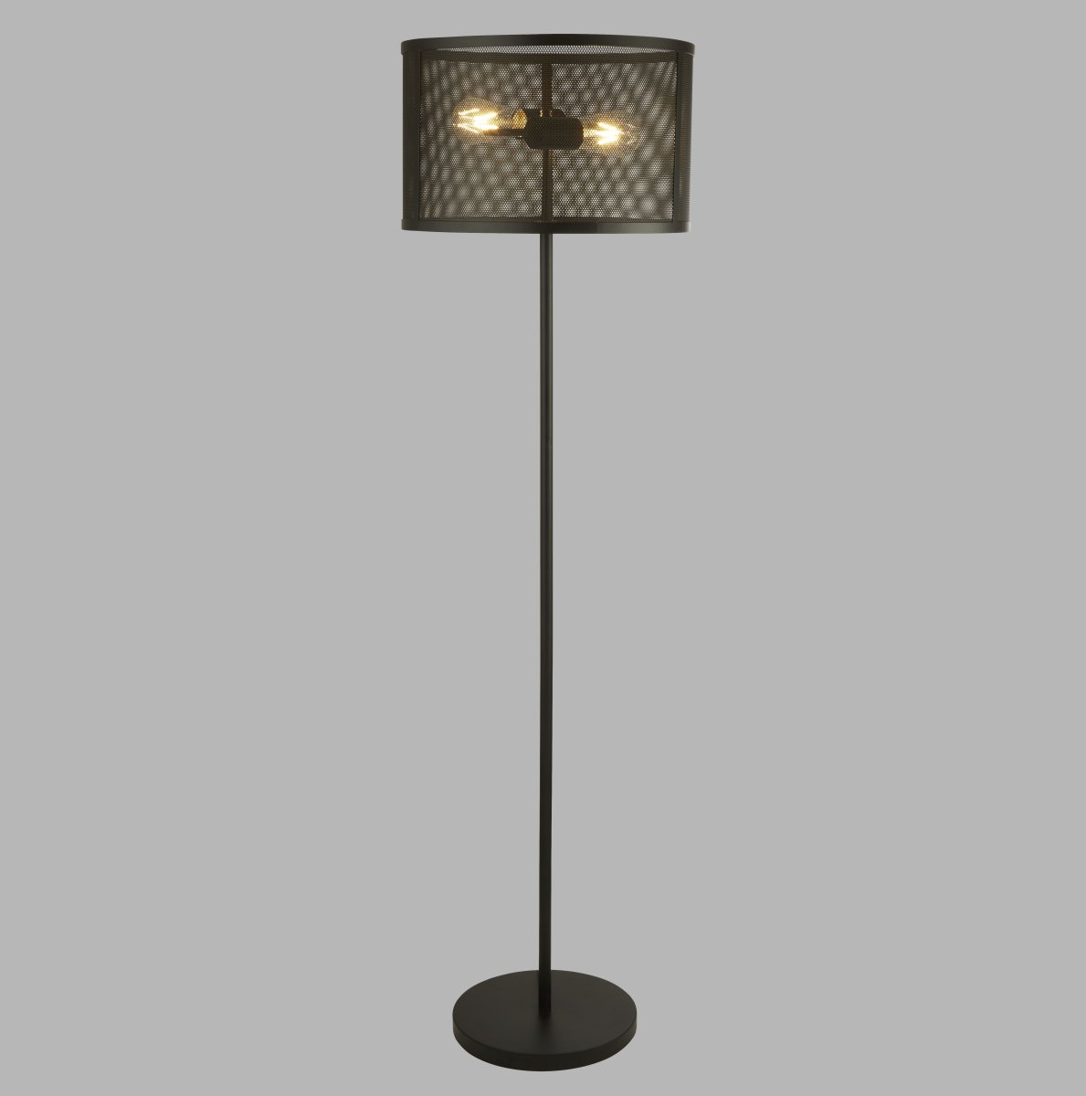 Lydia Svart gulvlampe Fra Searchlight - La denne lampen bli en dekorativ detalj som gir hjemmet ditt et moderne og elegant preg.