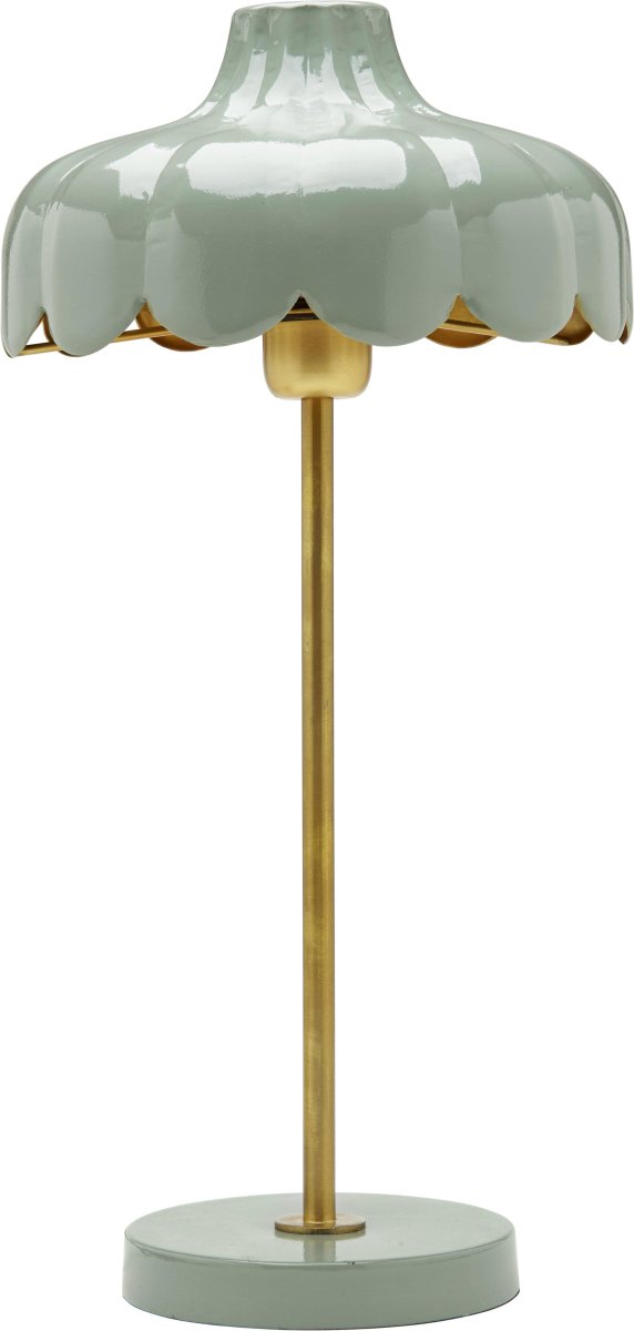 Wells 50cm Grønn bordlampe Fra PR Home - Vi har blitt inspirert av en blomst og laget denne serien i flere farger og modeller.