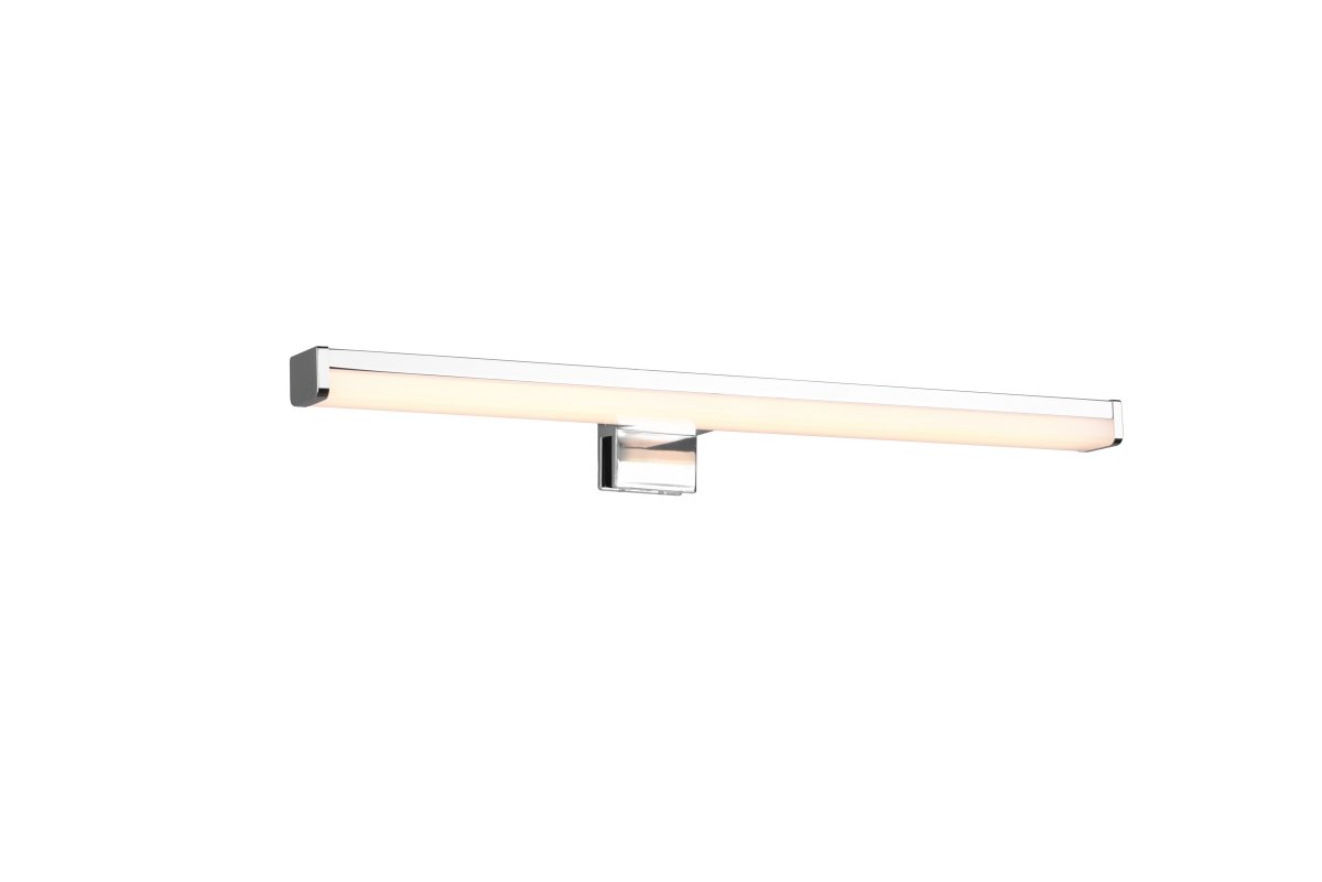Lino 40cm Krom baderomslampe Fra Trio Lighting - Den har IP44-beskyttelse, noe som gj&oslash;r den perfekt for bad, og den slanke designen med kromfinish passer inn i mange dekorer.