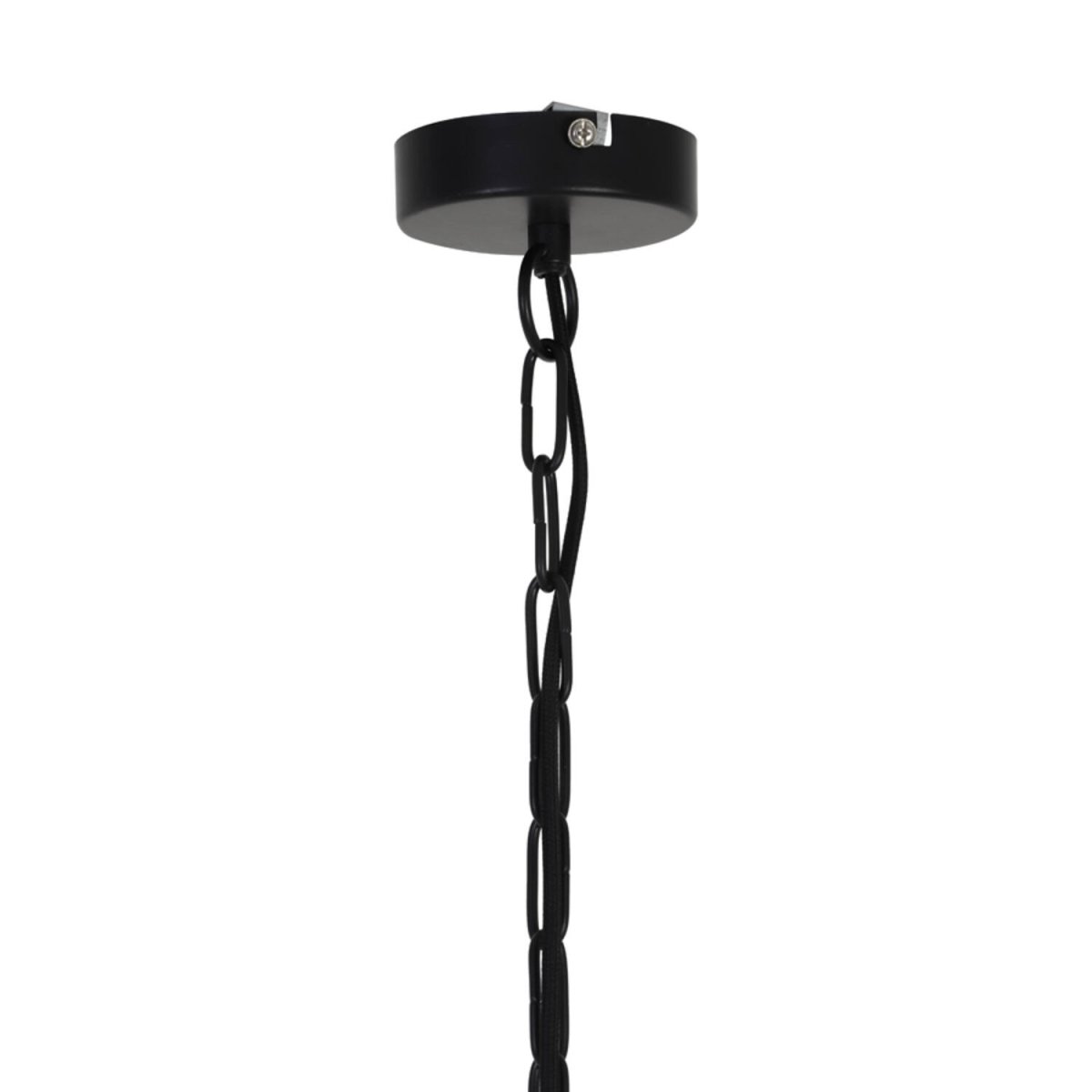 Meya Ø40 Svart/gull Taklampe Fra Light & Living - Meya er en stilig takpendel laget av svart metall, hvor den åpne designen skaper et luftig og moderne uttrykk.