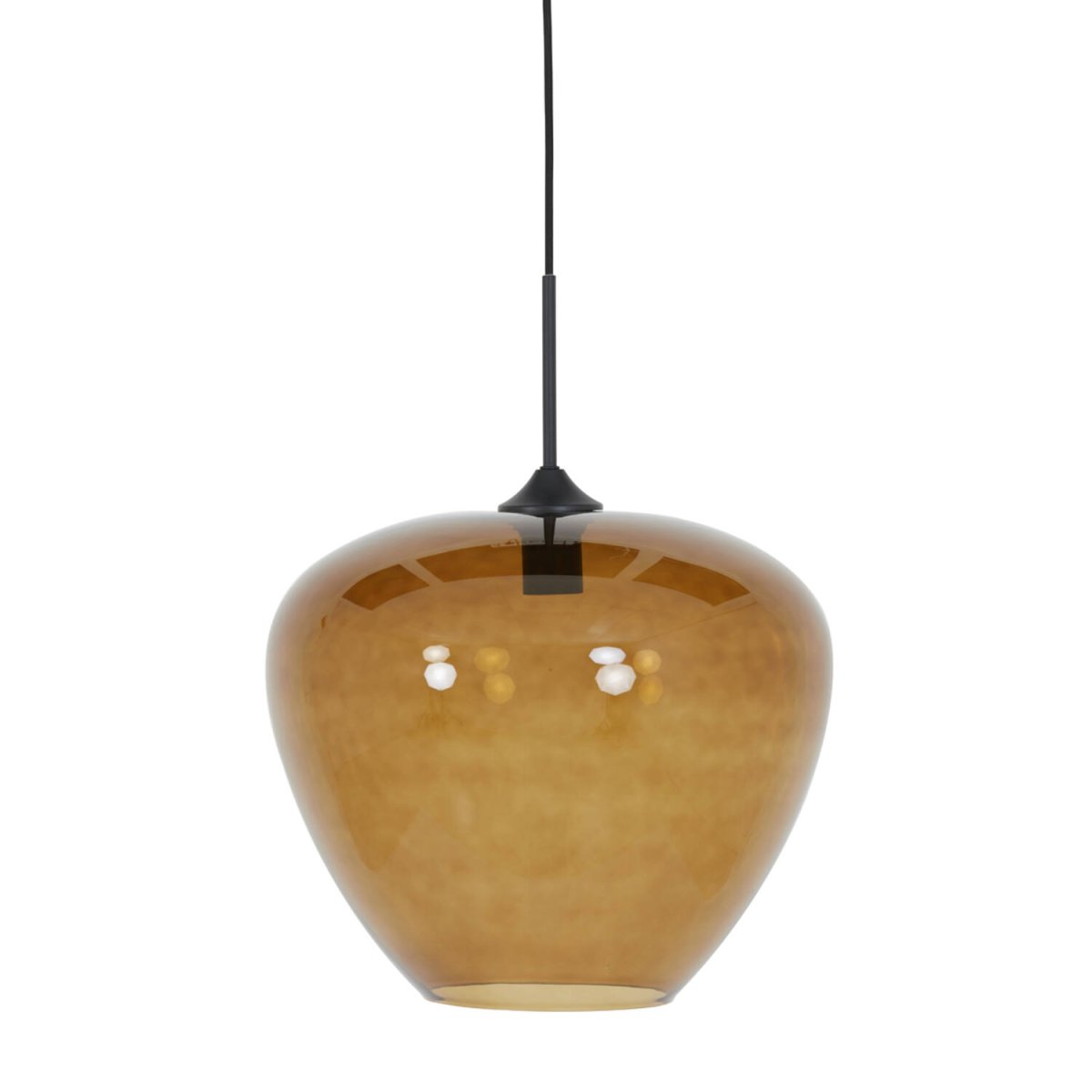Mayson Ø40 Brun Taklampe Fra Light & Living - Mayson er en elegant og stilig pendellampe med en skjerm i brunfarget glass, som gir et mykt og behagelig lys.